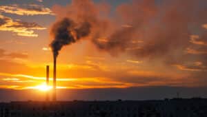 Medição e análise de gases de combustão em uma indústria